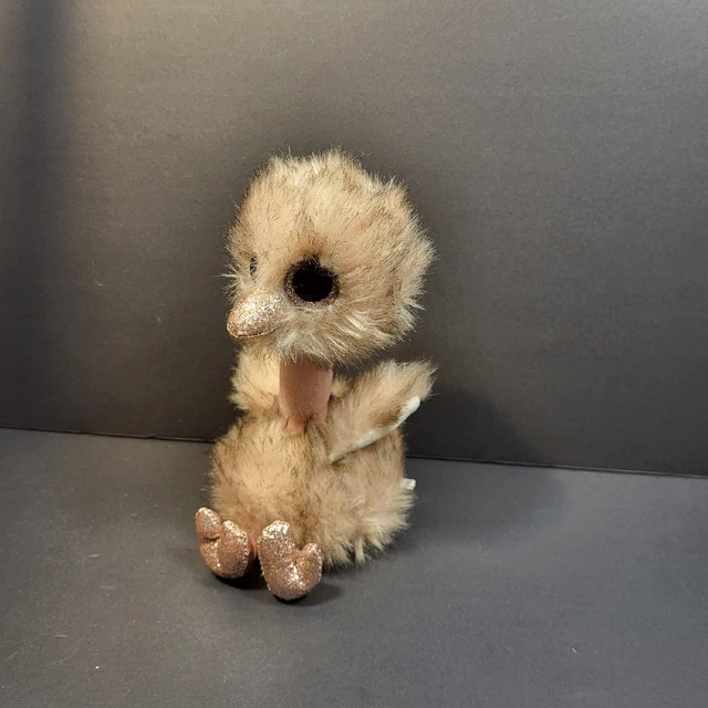 TY Beanie Boos 9" HENNA the OSTRICH sparkle eyes plush Stuffed Animal Toy