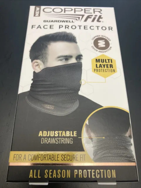 Copper Fit Guardwell Face Protector Mask - One Size - Charcoal
