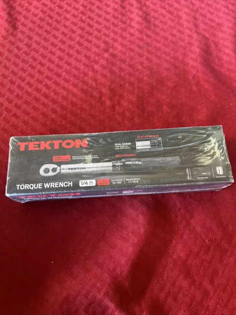 Tekton TRQ21101 1/4" Drive Dual-Direction Click Torque Wrench (10-150 in.-lb.)