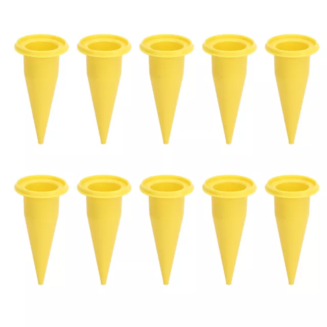 50Pcs Caulk Cone Nozzle PE Fine Tip Reusable Caulking Nozzle For Sealant Glue♪