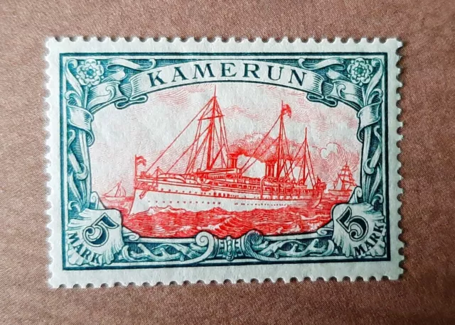 Schöne alte Briefmarke aus Deutsche Kolonie Kamerun