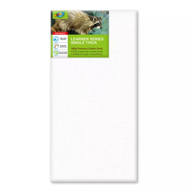 12 pcs Blank Canvas Value Pack 30x60cm 280g Premium Cotton Duck 3/4" Thick