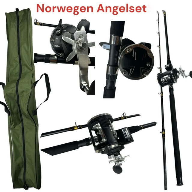 Fishing Rod Complete Set SEA FISHING SET Complete Set 210cm Rod Boat Rod Reel Bag $139.04 ...