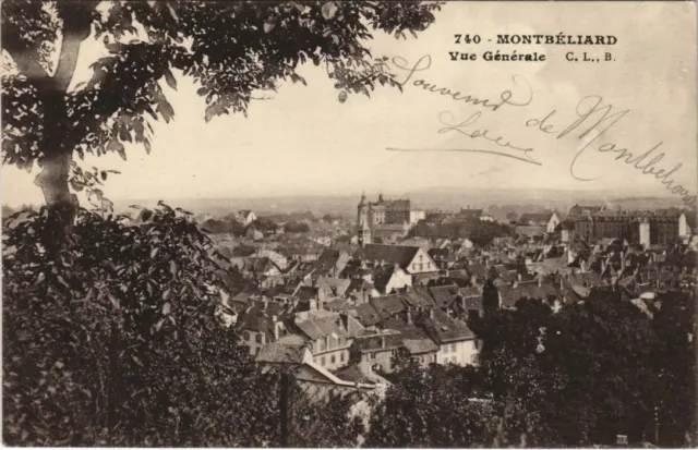 CPA Montbeliard vue generale FRANCE (1099250)