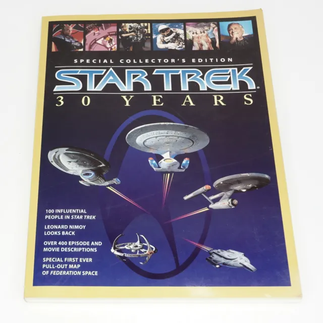 Star Trek 30 Years Special Collector's Edition Magazine 1996 with Unused Poster