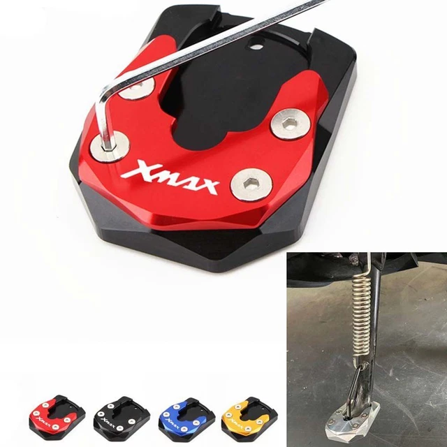Repose-pieds (footpegs) Avant/arrière Pour Yamaha XMAX 125/250/300/400 (2017-2024) - Aluminium CNC, Revêtement Caoutchouc Antidérapant, Couleur Noir, Lot De 4 Pièces