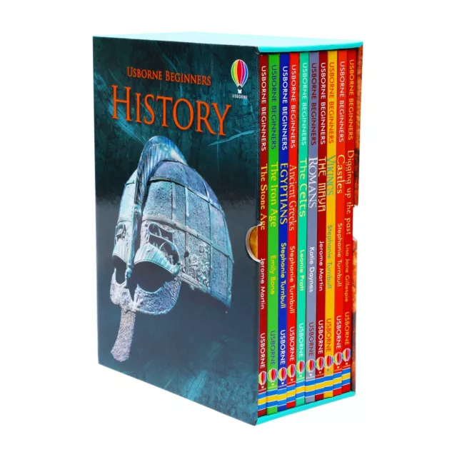 Usborne Beginners History 10 Books Collection Box Set - Ages 9-14 - Hardback