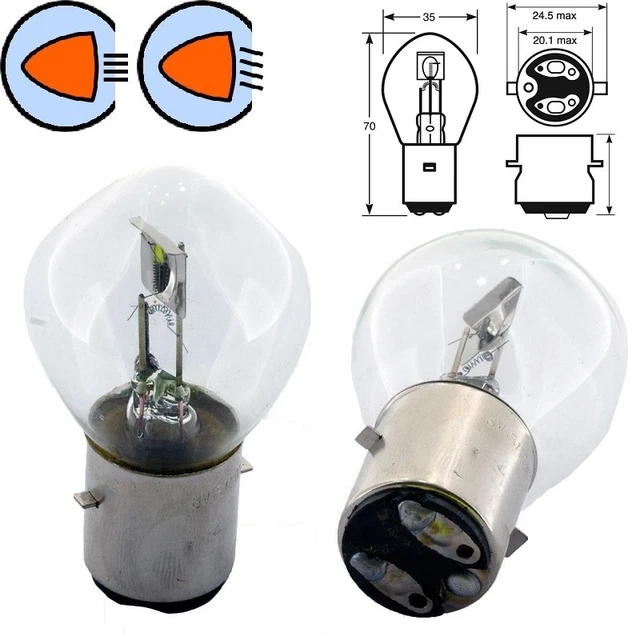 Lampadine 6V Per Vespa Kit Lampadine 6 Volt Specifico Per VESPA 50 L, N, R, Special - Set Completo Per Fari, Frecce E Luci Ricambi Illuminazione Vespa Classica - Foto 3