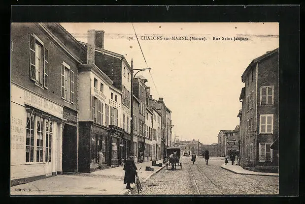 CPA Chalons-sur-Marne, Rue Saint-Jacques 1922