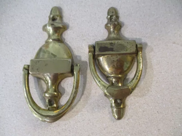 2 alicates de puerta de latón Baldwin usados 4 x 1,75""