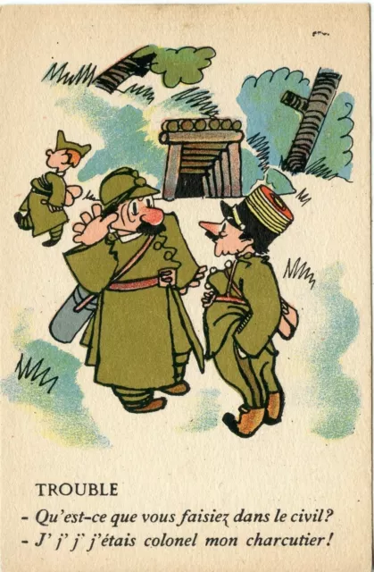 Cpa / Postcard / Humor / Satire / Fantasy Illustrator / Disorder ........