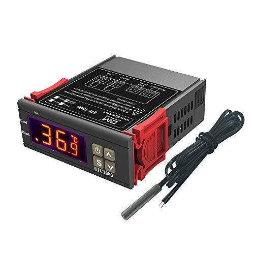 Contrôleur de température AC 110V-220V thermostat numérique tout usage STC-10...
