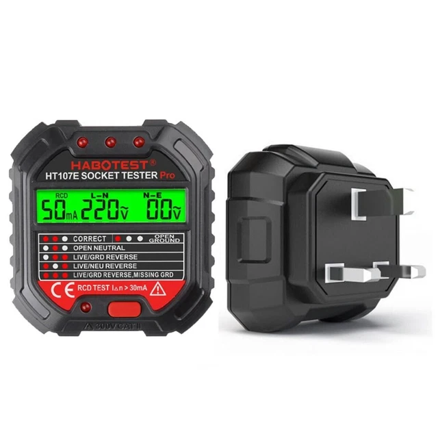 DIGITAL DISPLAY ELECTRICAL Socket Checker Mains Fault Checker £13.30