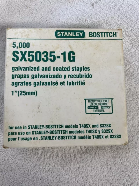Stanley Bostitch SX5035-1G Galvanized And Coated Staples 1” (25mm)