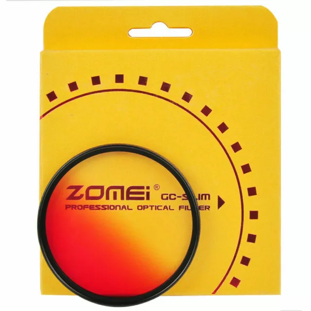 Zomei Slim Graduated Red Neutral Density ND Filter 62mm