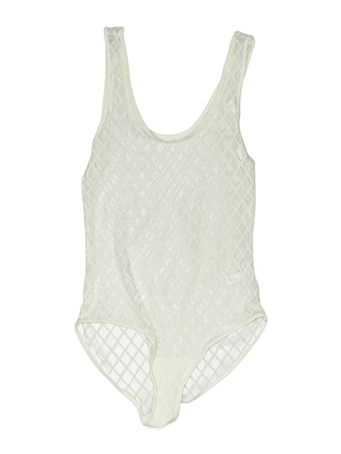 American Apparel Women White Bodysuit S American Apparel Women White Bodysuit S