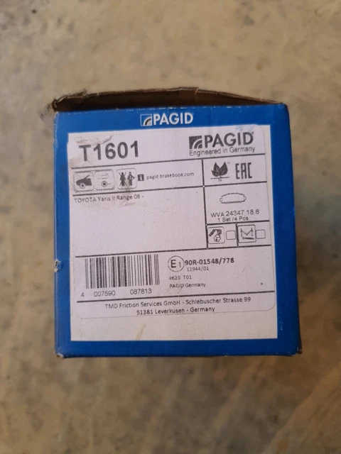 Pagid Pagid Pagid - Codice Prodotto: 101820868 - Freni auto