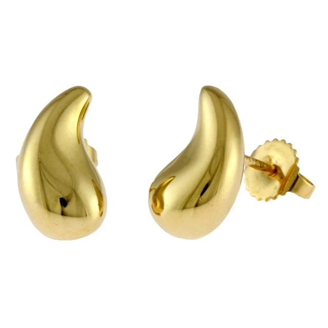 Collier Goutte De Larme En Or Jaune 18 Carats Avec Rubis Et émeraudes - Pierres Naturelles, Longueur 18 Pouces