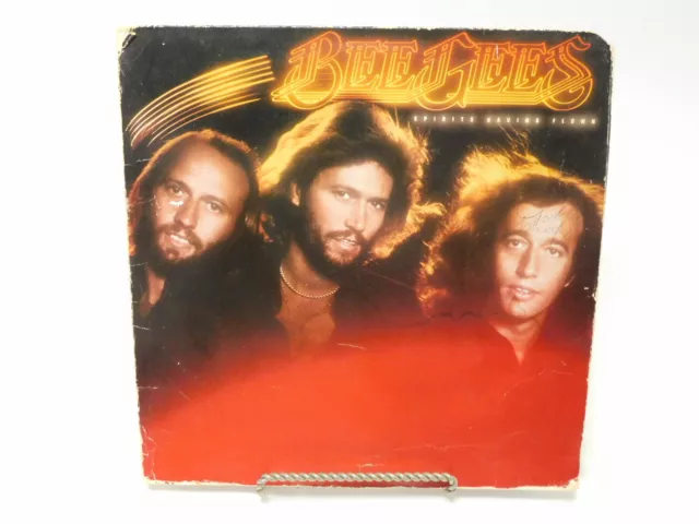 SIGNED 1979 Bee Gees Spirits Having Flown LP Record RS-1-3041 RSO Records