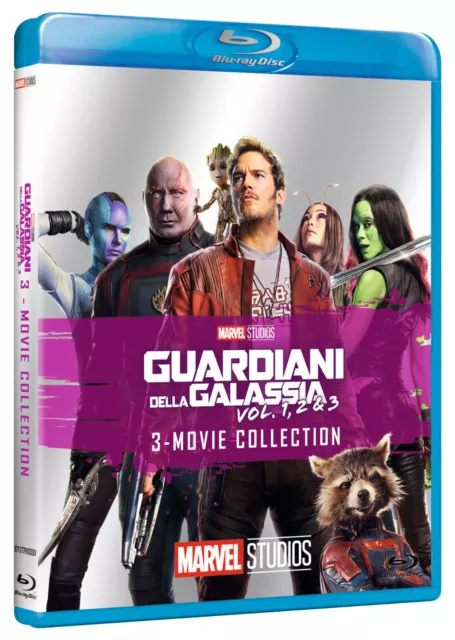 Cofanetto Guardiani della Galassia Vol. 1 & 2 & 3 (3 Blu-Ray Disc)