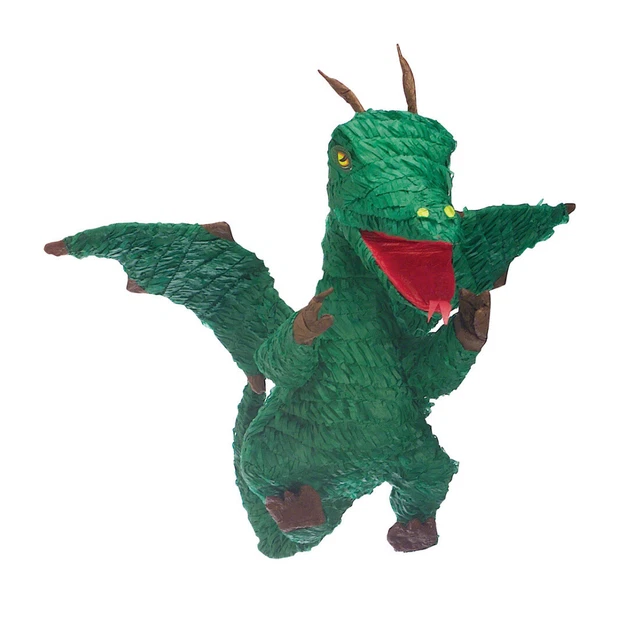Dragonpinata festa di compleanno ragazzi Pinata drago verde figure percosse