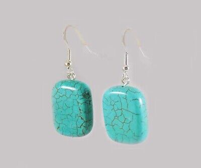 Turquoise Earring Ancient Persian Talisman Gemstone of Immortality Antique Stone 3