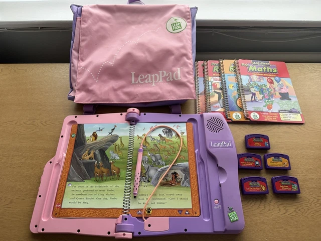 LEAPFROG LEAPPAD WRITING Plus Learning System Books &amp; 5 Cartridges ...