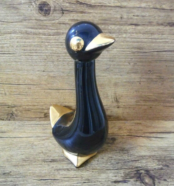 Broche Vintage Carven Canard - Années 80, Numérotée 1243 - Métal Et émail Multicolore