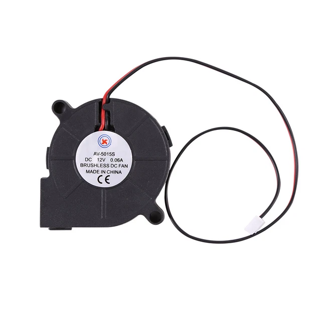 BRUSHLESS DC COOLING Fan Blower 5015S 12V 2-Pin 50x50x15mm for Computer ...