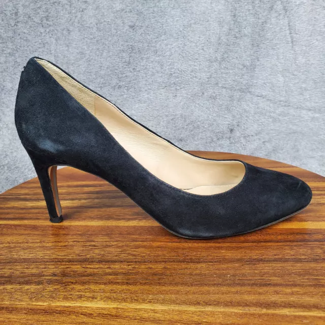 Sam Edelman Elise Heels Women's 9 M Black Suede Leather Stiletto Pointed Toe