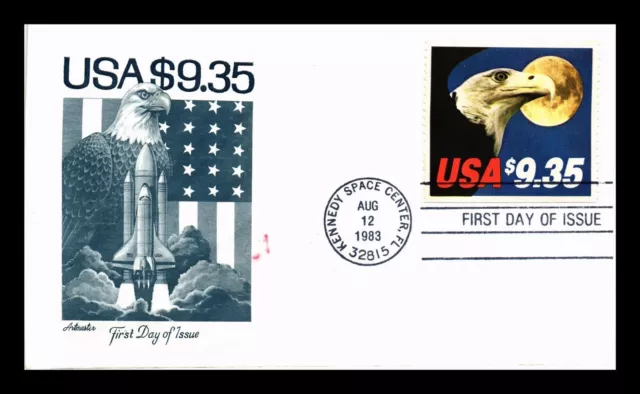 Dr Jim Stamps Us Cover Express Mail $9.35 Eagle Moon Fdc Artmaster Cachet