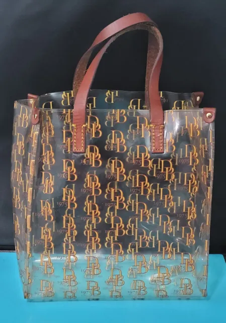 Dooney & Bourke 1975 Classic Style Clear Lunch Bag  8.5" X 9"X 4"