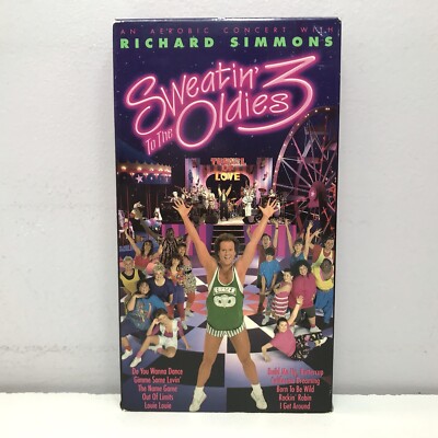 RICHARD SIMMONS SWEATIN To The Oldies 3 VHS Video Tape VTG Aerobics