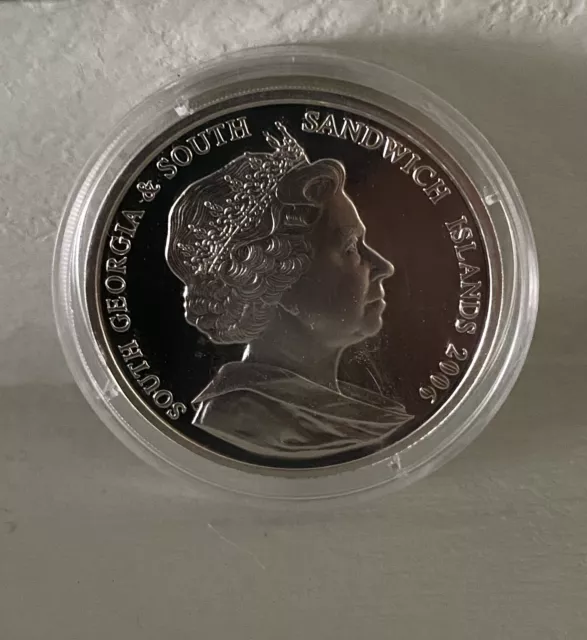 South Georgia & South Sandwich Islands 2006 QE2 80yrs. Silver Proof £2