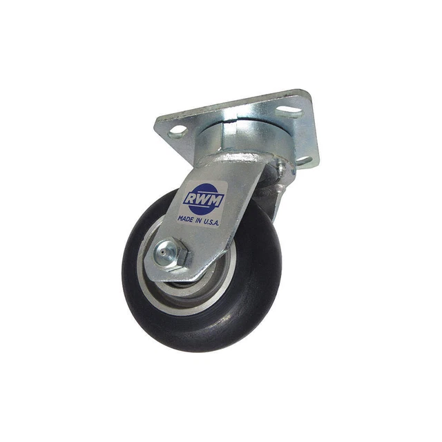 RWM 65-UAB-0521-S-2.5 Kingpinless Plate Caster,Swivel,1050 lb.