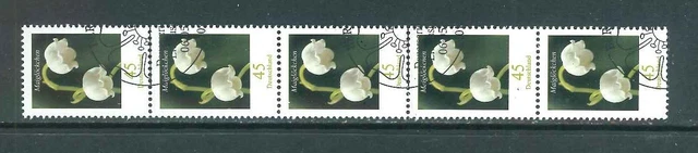 BRD / Bund Rollenmarken Blumen - Mi-Nr. 2794 gestempelt - 5er Streifen