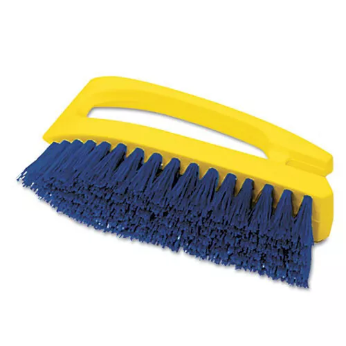 Rubbermaid Commercial Long Handle 6 in. Scrub Brush - Yellow/Blue