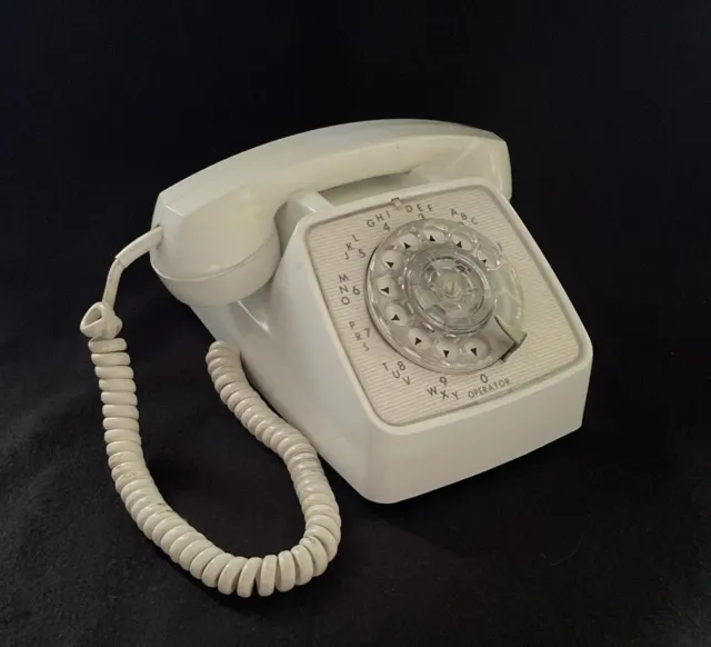 Vintage Cream GTE Automatic Electric Desktop Rotary Telephone Phone
