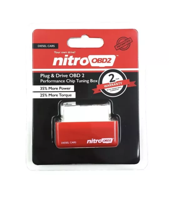 NITRO POWER DIESEL CHIP TUNING OBD2 PERFORMANCE ECU REMAP PLUG IN BOX red