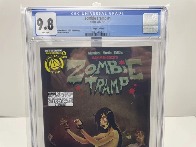 ZOMBIE TRAMP #1 CGC 9.8 Limited Edition Action Lab, Dan Mendoza HTF 2014