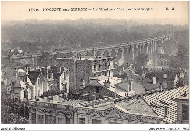 ABNP8-94-0698 - NOGENT-SUR-MARNE - le viaduc - vue panoramique