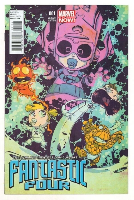 Marvel Comics FANTASTIC FOUR (2012) #1 SKOTTIE YOUNG Variant Cover VF/NM