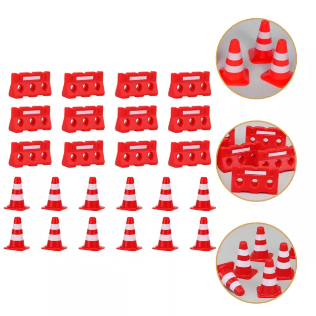 Mini Traffic Cone Toy Set for Kids - Construction Safety Signs & Roadblocks-NR