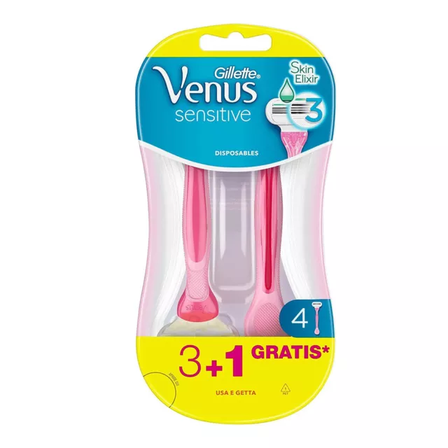 Gillette Venus Rasoio Lametta Per Donna Usa E Getta Manuale 3 Rasoi Piu' 1