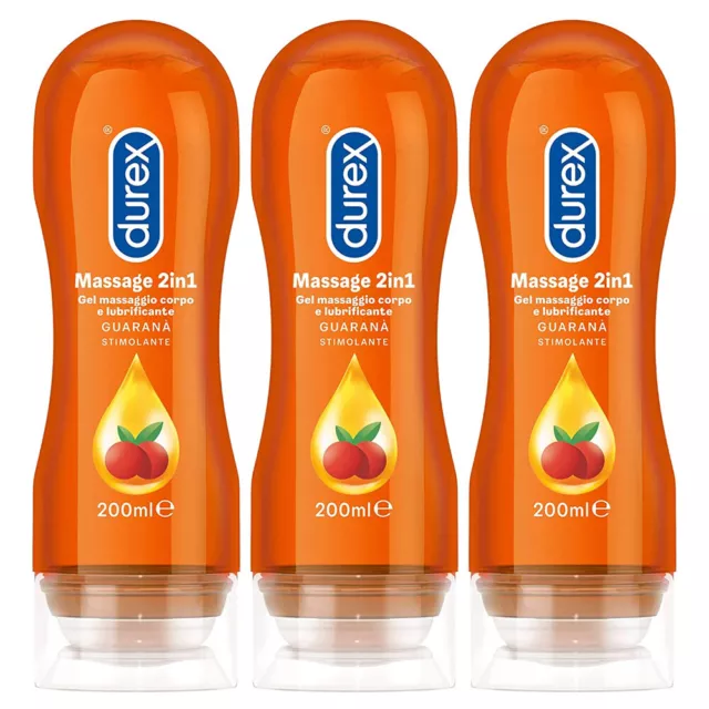 DUREX PLAY MASSAGE 2in1 GUARANA - Gel Lubrificante - 3 pz.