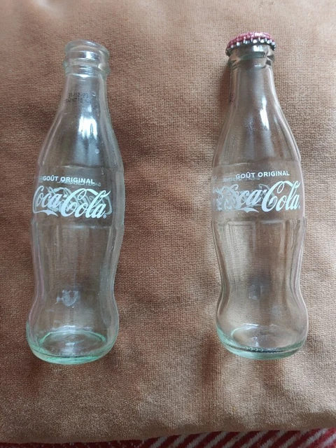 BOUTEILLE EN VERRE COCA-COLA Avec Col Allongé Objet Décoratif Vintage