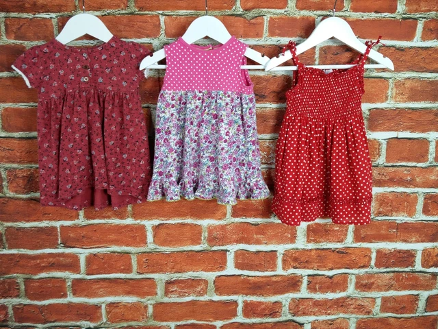 Pacchetto Lettino Estivo Bambina Età 6-9 Mesi M&S Next Monsoon Casual 74Cm