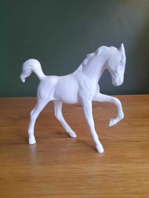 Royal Doulton Matte White Horse Springtime Figurine Ornament