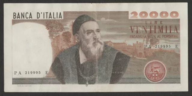 20000 Lire Tiziano Decr 21/02/1975