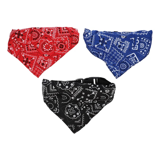 3 PCS DOG Bandanas Funny Tiny Collar Handkerchief Girl Pet Bib £10.48